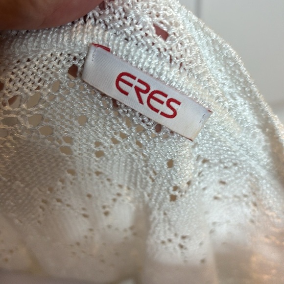 EUC ERES crocheted lace maxi dress beach cover size M - Picture 5 of 11